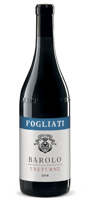 Bottle of the Poderi Fogliati Treturne wine.